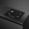 Smeg PV364N 65cm Classic Gas on Glass on Steel Hob Black counter