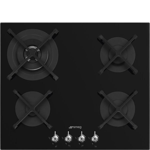 Smeg PV364N 65cm Classic Gas on Glass on Steel Hob Black main
