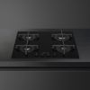 Smeg PV264B 60cm Gas on Glass Hob Black counter