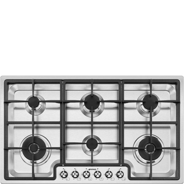 Smeg PGF962 90cm Classic Gas Hob Stainless Steel main