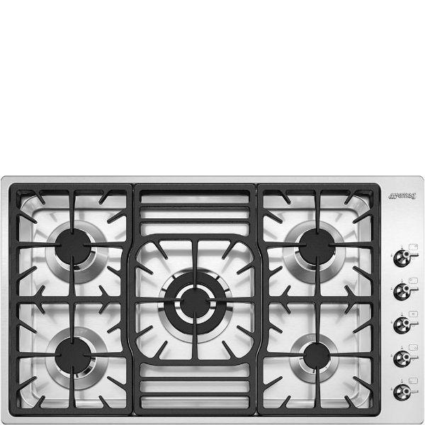 Smeg PGF95-4 87cm Classic Gas Hob Stainless Steel main