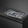 Smeg PGF75-4 72cm Classic Gas Hob Stainless Steel counter on