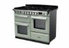 Rangemaster 15153 Estel Deluxe 110 Dual Fuel Range Cooker with Proving Drawer in Mint with Chrome Trim - ESDLO110DFPMNT/CM1_angled