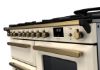 Rangemaster 18104 Estel Deluxe 110 Dual Fuel Range Cooker with Proving Drawer in Pale Cream with Antique Brass Trim - ESDLO110DFPPCR/AB1_controls