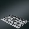 Smeg P272XGH 75cm Cucina Gas Hob Stainless Steel counter 2