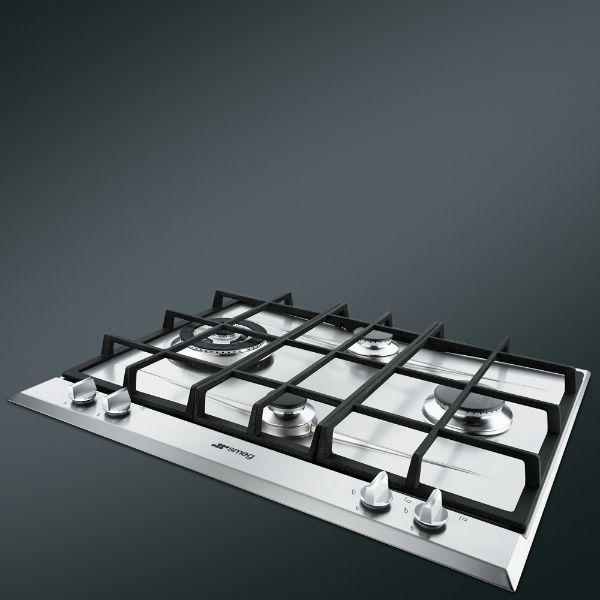 Smeg P261XGH 60cm Cucina Gas Hob Stainless Steel counter