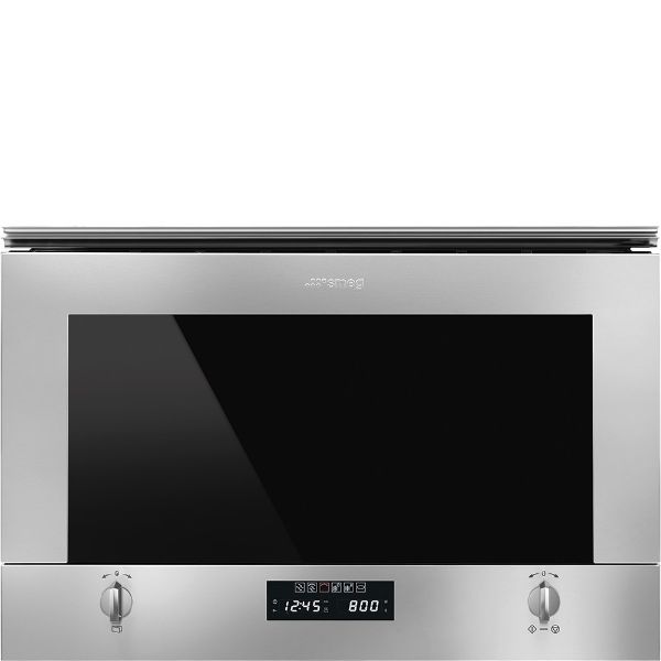 Smeg MP422X1 Cucina 22 Litre Built-In Microwave with Grill in Stainless Steel main