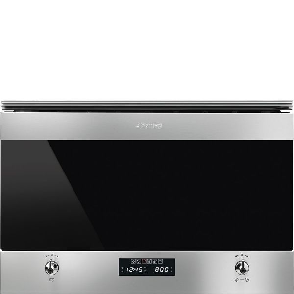 Smeg MP322X1 Classic 22 Litre Built In Microwave with Grill in Stainless Steel main