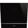 Smeg KV26N 60cm Angled Chimney Hood Black main
