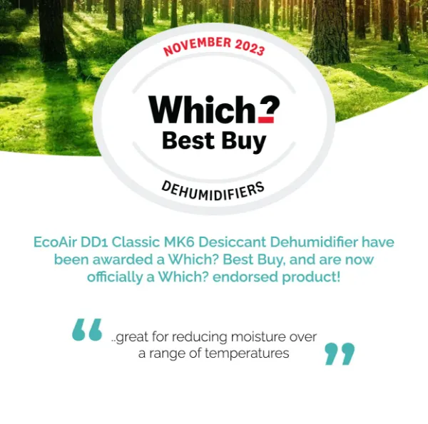 EcoAir DD1 MK6 CLASSIC Desiccant Dehumidifier_which best buy