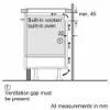 Neff T56FHS1L0KIT 59.2cm Combi Induction Hob with Pan Set - Black_install diagram3