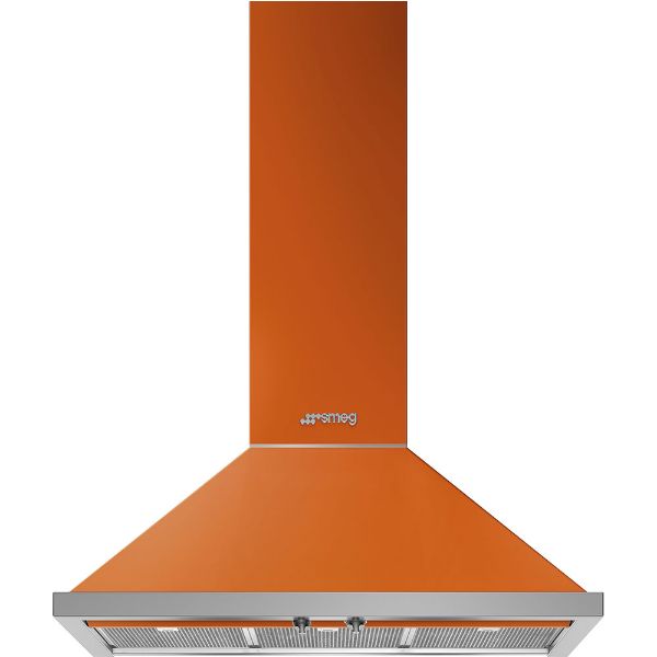 Smeg KPF9OR 90cm Portofino Chimney Hood Orange main