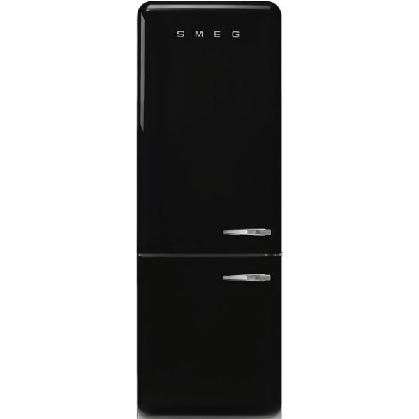 Smeg FAB38LBL5 70cm 50s Style Fridge Freezer Left Hand Hinge In Black_main