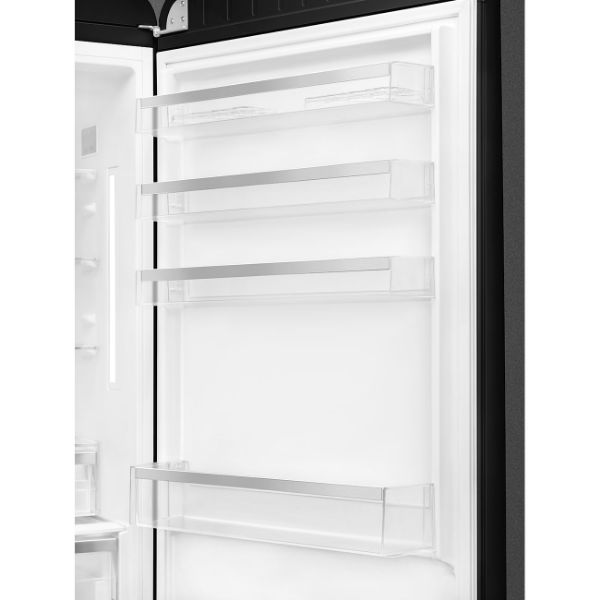 Smeg FAB38RBL5 70cm 50s Style Fridge Freezer Right Hand Hinge In Black_insidedoor
