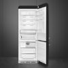 Smeg FAB38RBL5 70cm 50s Style Fridge Freezer Right Hand Hinge In Black_open