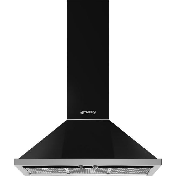 Smeg KPF9BL 90cm Portofino Chimney Hood Black main