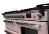 Rangemaster 15152 Estel Deluxe 110 Dual Fuel Range Cooker with Proving Drawer in Pale Pink with Chrome Trim - ESDLO110DFPPPK/CM1_controls