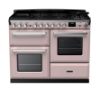 Rangemaster 15152 Estel Deluxe 110 Dual Fuel Range Cooker with Proving Drawer in Pale Pink with Chrome Trim - ESDLO110DFPPPK/CM1_main