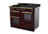 Rangemaster 18126 Estel Deluxe 110 Induction Range Cooker with Proving Drawer in Bordeaux with Antique Brass Trim - ESDLO110EIPBOR/AB1_angled