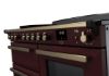 Rangemaster 18126 Estel Deluxe 110 Induction Range Cooker with Proving Drawer in Bordeaux with Antique Brass Trim - ESDLO110EIPBOR/AB1_controls