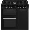 Smeg CX93GMBL 90cm Concert Dual Fuel Range Cooker in Black 