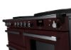 Rangemaster 15200 Estel Deluxe 110 Dual Fuel Range Cooker with Proving Drawer in Bordeaux with Chrome Trim - ESDLO110EIPBOR/CM1_controls