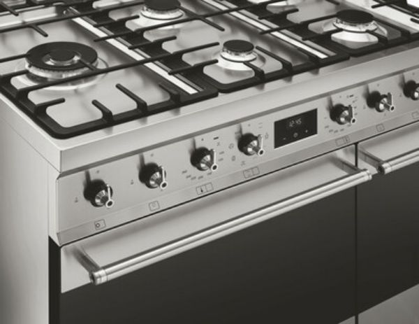 Smeg C92GMX2 90cm Symphony Classic Dual fuel Cooker with Gas Hob_controls