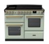 Rangemaster 18129 Estel Deluxe 110 Induction Range Cooker with Proving Drawer in Mint with Antique Brass Trim - ESDLO110EIPMNT/AB1_main