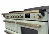 Rangemaster 18129 Estel Deluxe 110 Induction Range Cooker with Proving Drawer in Mint with Antique Brass Trim - ESDLO110EIPMNT/AB1_controls