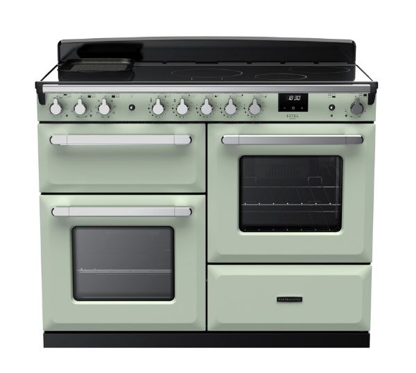 Rangemaster 15204 Estel Deluxe 110 Induction Range Cooker with Proving Drawer in Mint with Chrome Trim - ESDLO110EIPMNT/CM1_main