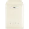 Smeg DFFABCR 60cm 50s style Freestanding Dishwasher in Cream _ standard view
