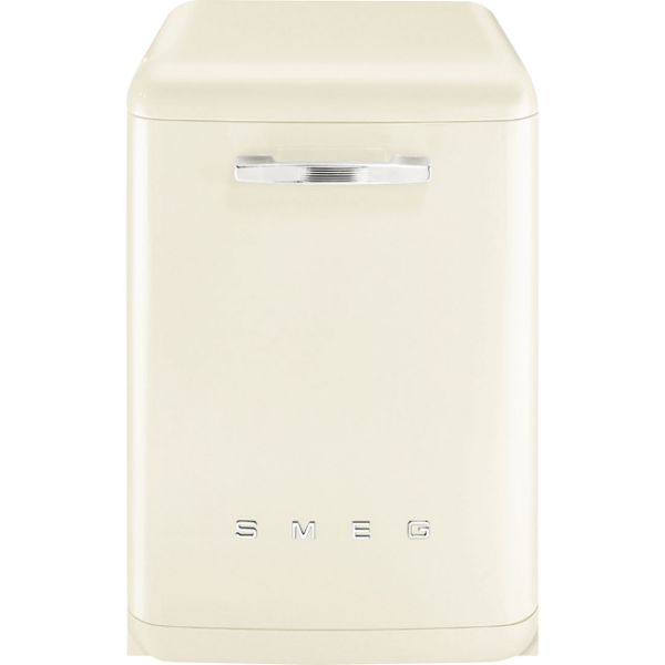 Smeg DFFABCR 60cm 50s style Freestanding Dishwasher in Cream _ standard view