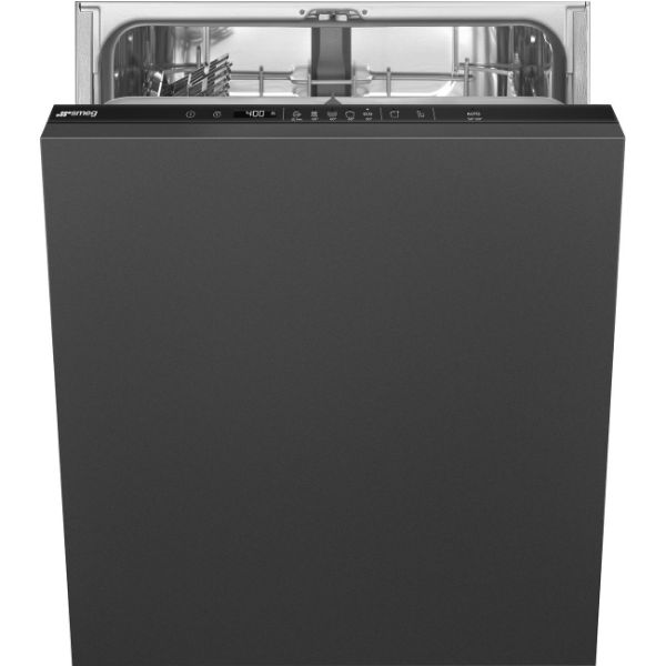 Smeg DI262D 60cm Fully Integrated Dishwasher in black _ standard view