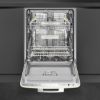 Smeg DIFABCR 60cm 50s style Built-in Dishwasher In Cream _ front view door open 