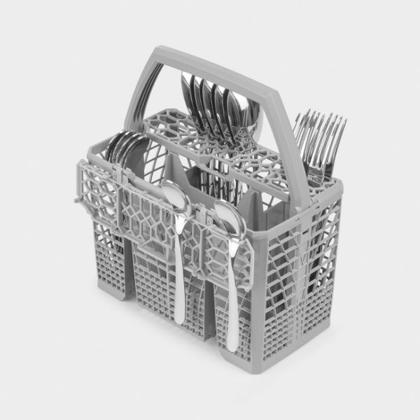 Smeg DIFABCR 60cm 50s style Built-in Dishwasher In Cream _ cutlery basket