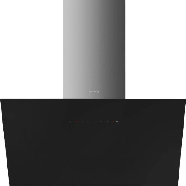 Smeg KICV90BL2 90cm Angled Chimney Hood with Auto-Vent 1.0 Black 