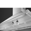 Smeg KD90HXE 90cm Opera Chimney Hood Stainless Steel controls