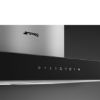 Smeg KBT9L4VN 90cm Chimney Auto-Vent 2.0 Hood Stainless Steel with Black controls