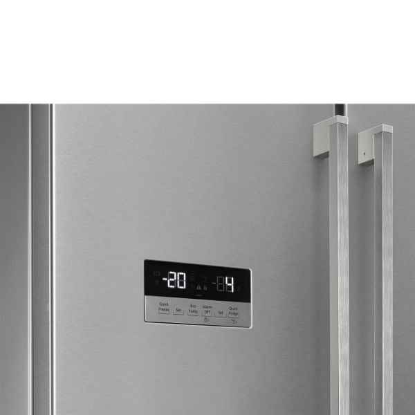 Smeg FQ55FXDE 84cm Two Door Two Drawer Fridge Freezer Stainless Steel Effect controls