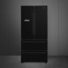 Smeg FQ55FNDE 84cm Two Door Two Drawer Fridge Freezer Black main 2