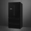 Smeg FQ55FNDE 84cm Two Door Two Drawer Fridge Freezer Black main 3
