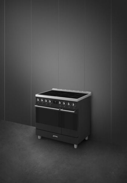 Smeg C92IPMB2 Symphony Classic Full Electric Cooker with Induction Hob_side closed