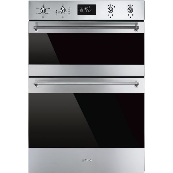 Smeg DOSF6390X Classic Double Oven In Stainless Steel_ front view