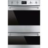 Smeg DOSP6390X Classic Pyrolytic Double Oven In Stainless Steel_ front view