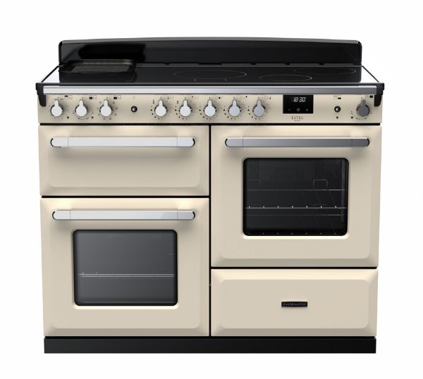 Rangemaster 15199 Estel Deluxe 110 Induction Range Cooker with Proving Drawer in Pale Cream with Chrome Trim - ESDLO110EIPPCR/CM1_main