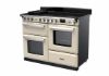 Rangemaster 15199 Estel Deluxe 110 Induction Range Cooker with Proving Drawer in Pale Cream with Chrome Trim - ESDLO110EIPPCR/CM1_angled view