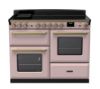 Rangemaster 18128 Estel Deluxe 110 Induction Range Cooker with Proving Drawer in Pale Pink with Antique Brass Trim - ESDLO110EIPPPK/AB1_main