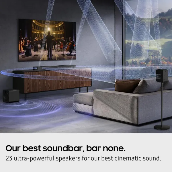 Samsung HW-Q990F/XU 11.1.4ch Q-Series Soundbar with Subwoofer & Rear Speakers - Titan Black_sound 3