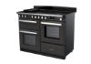 Rangemaster 15198 Estel Deluxe 110 Induction Range Cooker with Proving Drawer in Slate with Chrome Trim - ESDLO110EIPSLT/CM1_angled