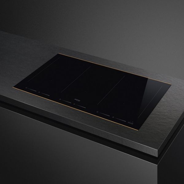 Smeg SIM693WLDR 90cm Dolce Stil Novo Induction Hob with Copper Trim main 2